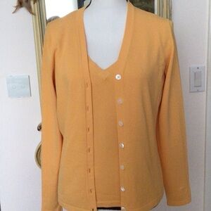 Banana Republic yellow sweater set
